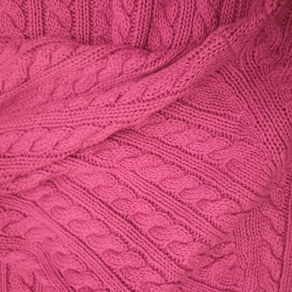 Amazon Essentials Size XXL Red Cable Knit Turtleneck Sweater (EUC) - Picture 10 of 13